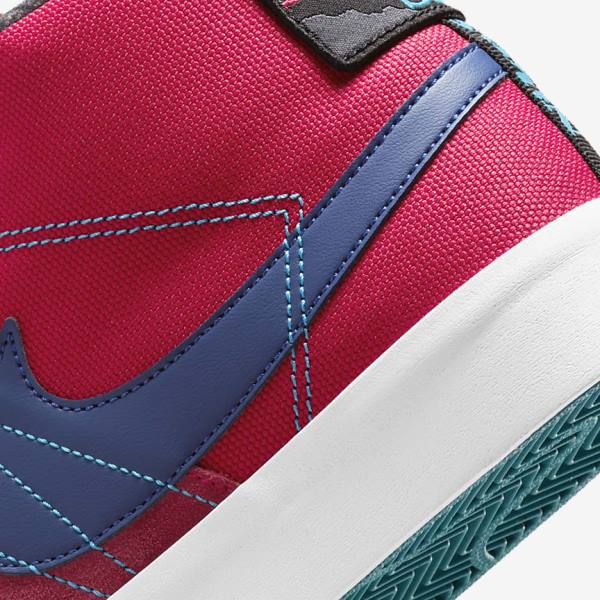 Nike SB Zoom Blazer Mid Premium Skate Shoes Herren Rosa Blau Königsblau Blau | NK604EMR