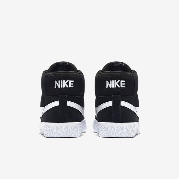 Nike SB Zoom Blazer Mid Skate Shoes Damen Schwarz Weiß | NK519NZX