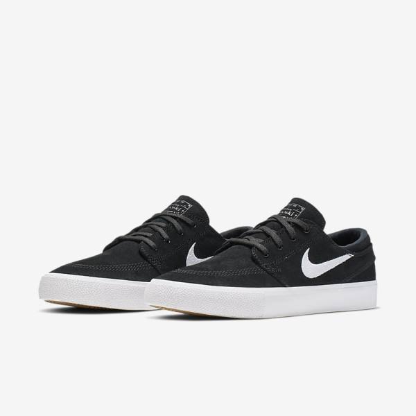 Nike SB Zoom Stefan Janoski RM Sneakers Damen Schwarz Grau Hellbraun Weiß | NK364KWY