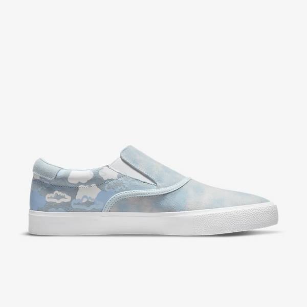 Nike SB Zoom Verona Slip x Rayssa Leal Skate Shoes Kinder Blau Weiß Blau | NK189NSV