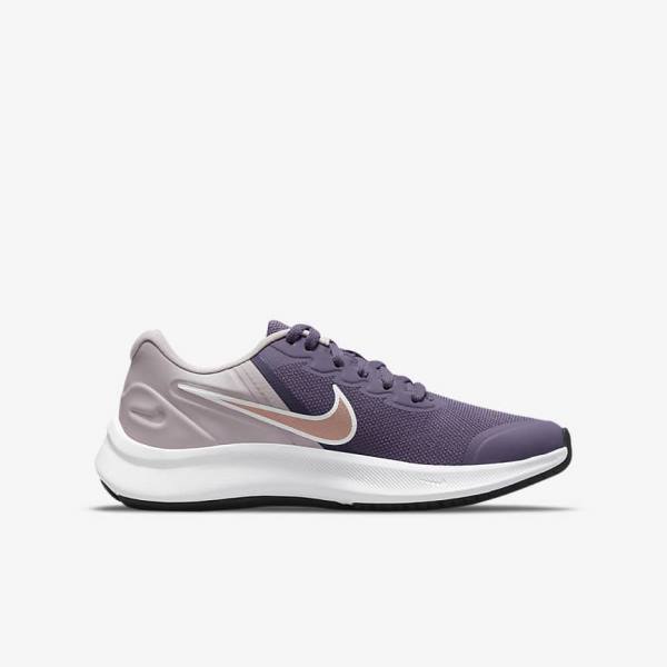 Nike Star Runner 3 Older Straßen Laufschuhe Kinder Metal | NK682DKU