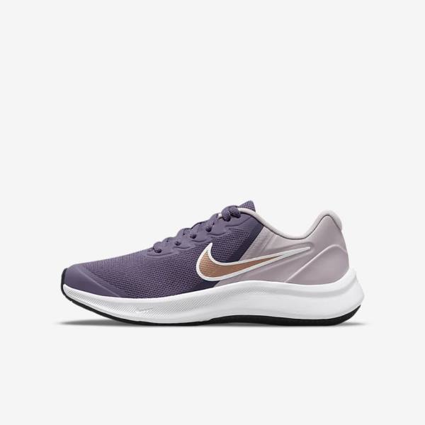 Nike Star Runner 3 Older Straßen Laufschuhe Kinder Metal | NK682DKU