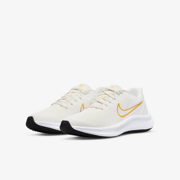 Nike Star Runner 3 Older Straßen Laufschuhe Kinder Gold | NK961AXQ