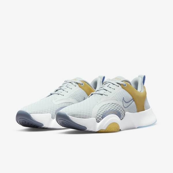 Nike SuperRep Go 2 Sportschuhe Damen Metal Gold | NK275EMD