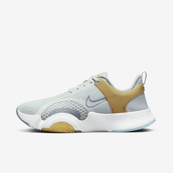 Nike SuperRep Go 2 Sportschuhe Damen Metal Gold | NK275EMD