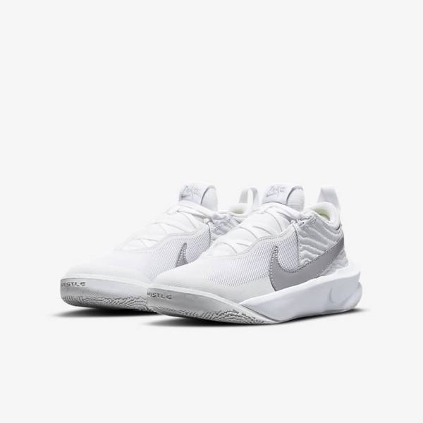 Nike Team Hustle D 10 Older Basketballschuhe Kinder Metal | NK315BCU