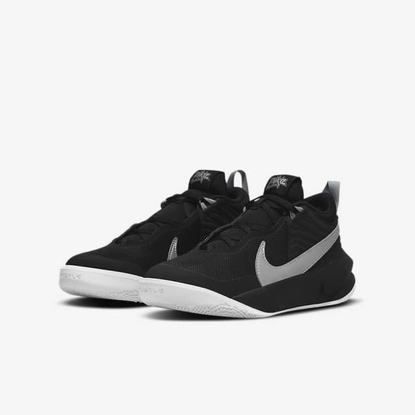 Nike Team Hustle D 10 Older Basketballschuhe Kinder Metal | NK756GHV