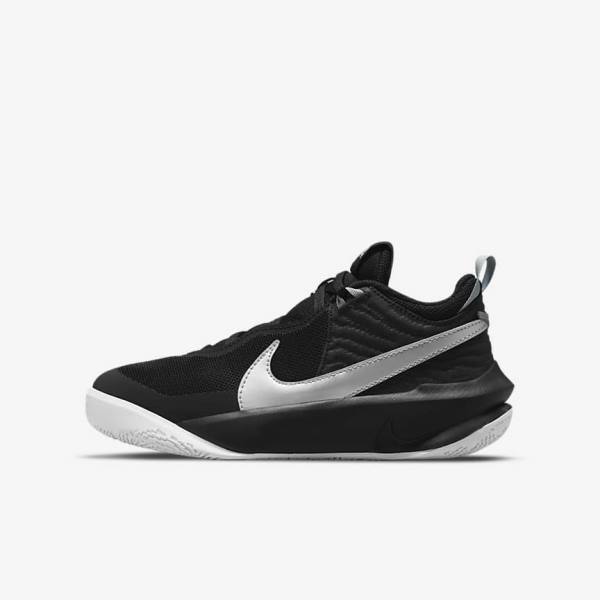 Nike Team Hustle D 10 Older Basketballschuhe Kinder Metal | NK756GHV