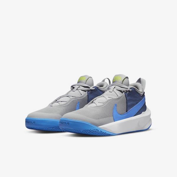 Nike Team Hustle D 10 Older Basketballschuhe Kinder Navy | NK908GET