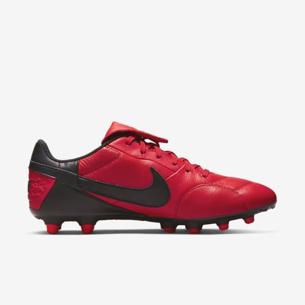 Nike The Premier 3 FG Firm-Grounds Fußballschuhe Herren Rot Schwarz | NK783RWI