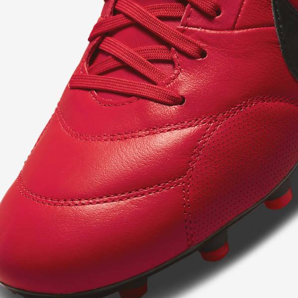 Nike The Premier 3 FG Firm-Grounds Fußballschuhe Herren Rot Schwarz | NK783RWI