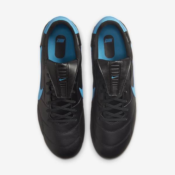 Nike The Premier 3 SG-PRO Anti-Clog Traction Soft-Ground Fußballschuhe Herren Schwarz Blau | NK485DQA