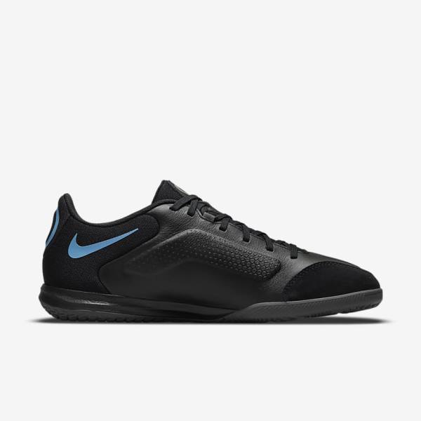 Nike Tiempo Legend 9 Academy IC Indoor-Court Fußballschuhe Damen Schwarz Grau | NK417QGU