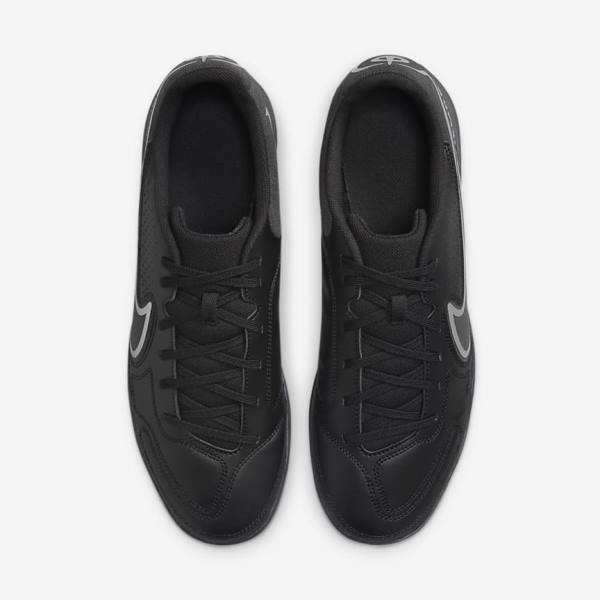 Nike Tiempo Legend 9 Club IC Indoor-Court Fußballschuhe Damen Schwarz Dunkelgrau | NK401IXQ