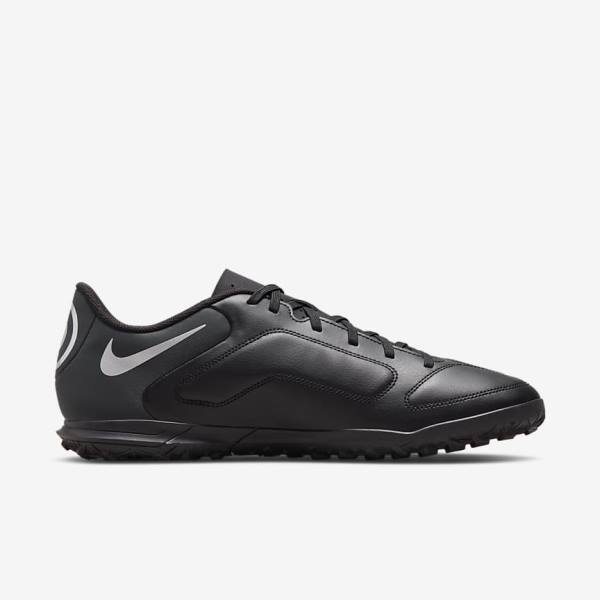 Nike Tiempo Legend 9 Club TF Turf Fußballschuhe Herren Schwarz Dunkelgrau | NK293ANV