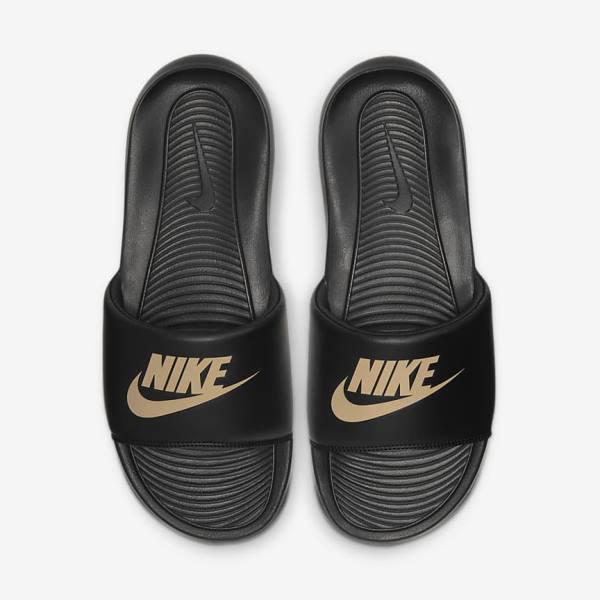 Nike Victori One Badelatschen Herren Metal Gold | NK275PAL