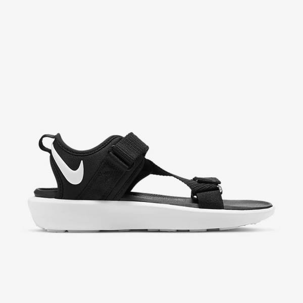 Nike Vista Sandalen Damen Schwarz Weiß | NK061KUC