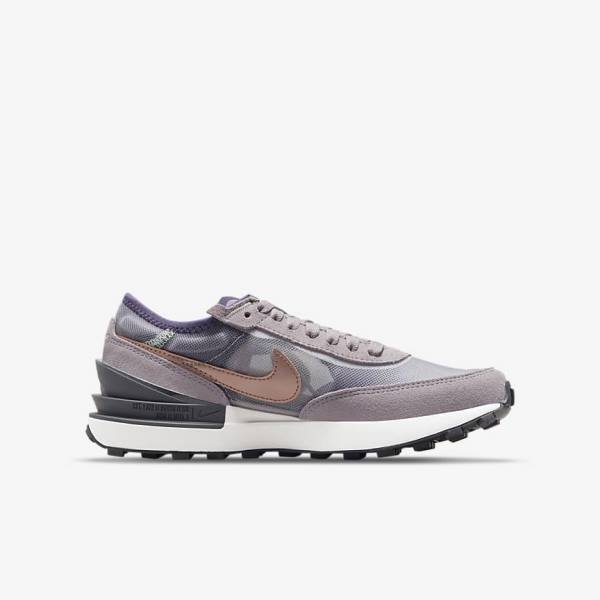 Nike Waffle One Older Sneakers Kinder Metal | NK928SVL