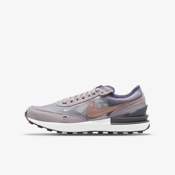 Nike Waffle One Older Sneakers Kinder Metal | NK928SVL