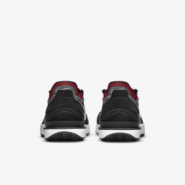 Nike Waffle One SE Sneakers Herren Schwarz Rot Weiß | NK086YHV