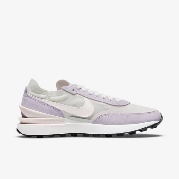 Nike Waffle One Sneakers Damen Weiß Hellrosa | NK279XGN