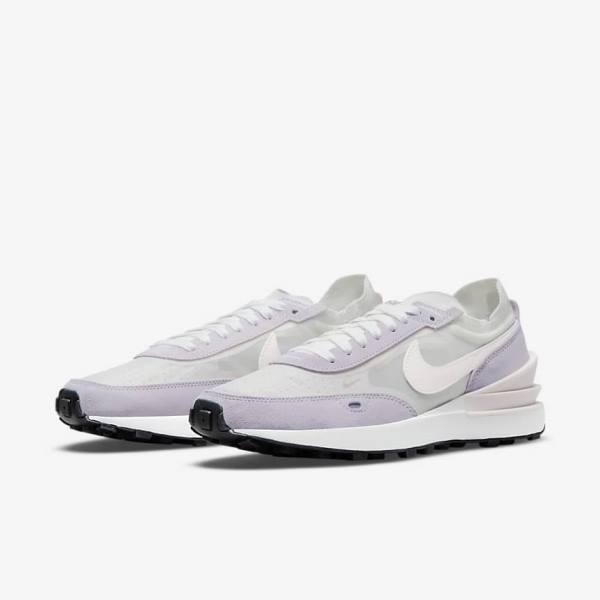 Nike Waffle One Sneakers Damen Weiß Hellrosa | NK279XGN