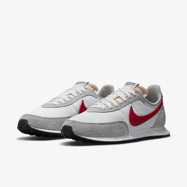 Nike Waffle Trainer 2 Sneakers Herren Weiß Hellgrau Königsblau Rot | NK540IQR