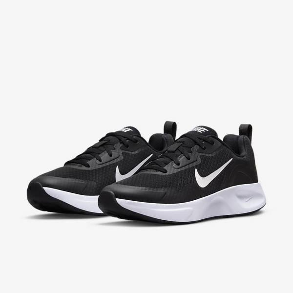 Nike Wearallday Sneakers Damen Schwarz Weiß | NK769LDZ