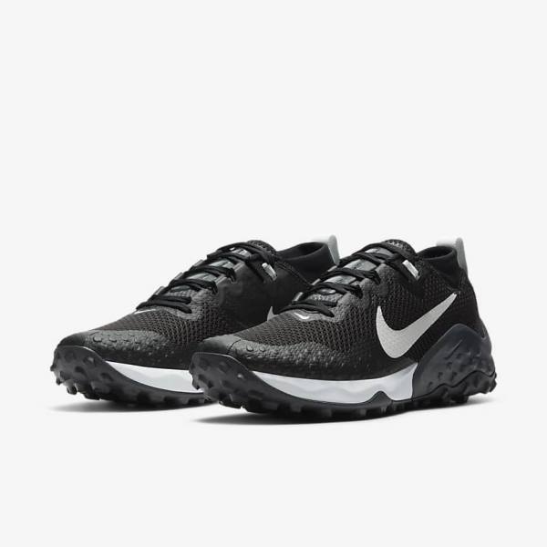 Nike Wildhorse 7 Trail Laufschuhe Damen Schwarz Dunkelgrau Platin | NK265MAB