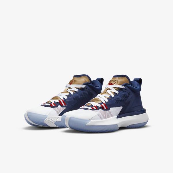 Nike Zion 1 Older Jordan Schuhe Kinder Metal Gold | NK271WOP