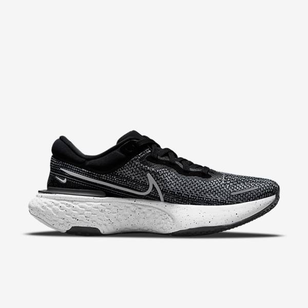 Nike ZoomX Invincible Run Flyknit Straßen Laufschuhe Herren Weiß Schwarz Weiß | NK958XMJ