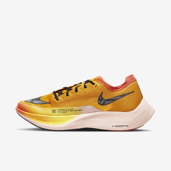 Nike ZoomX Vaporfly NEXT% 2 Ekiden Straßen Rennfahrer Laufschuhe Herren Weiß Schwarz Schwarz | NK431WDV