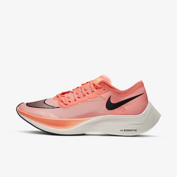 Nike ZoomX Vaporfly NEXT% Straßen Rennfahrer Laufschuhe Damen Hellmango Schwarz Blau | NK082MSR