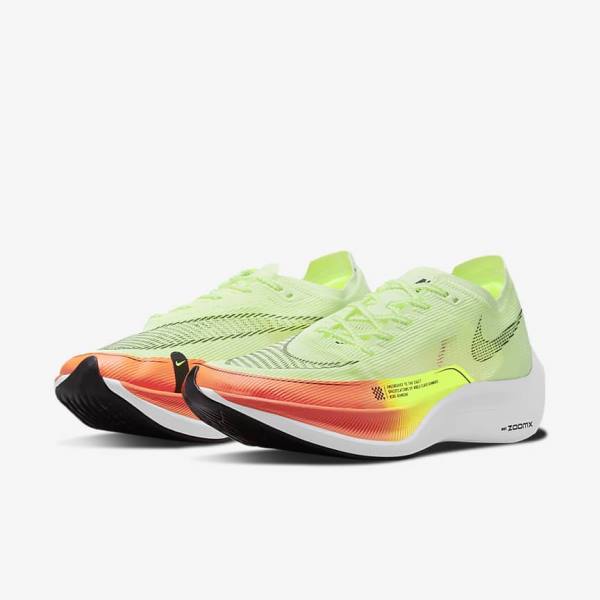 Nike ZoomX Vaporfly Next% 2 Straßen Rennfahrer Laufschuhe Herren Orange | NK140JKL