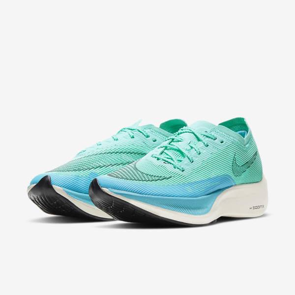 Nike ZoomX Vaporfly Next% 2 Straßen Rennfahrer Laufschuhe Damen Metal | NK172BRN