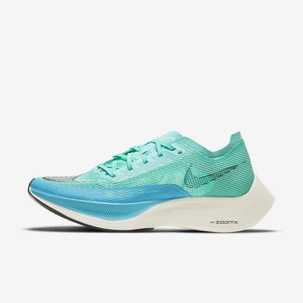 Nike ZoomX Vaporfly Next% 2 Straßen Rennfahrer Laufschuhe Damen Metal | NK172BRN