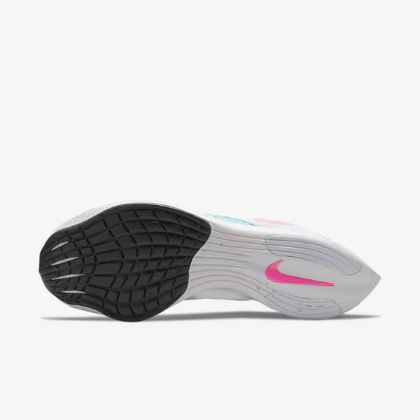 Nike ZoomX Vaporfly Next% 2 Straßen Rennfahrer Laufschuhe Herren Grün Blau Weiß Schwarz | NK347QAV