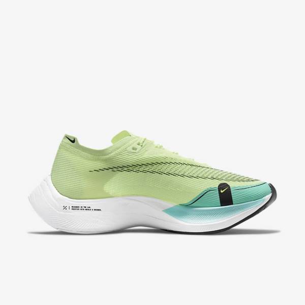 Nike ZoomX Vaporfly Next% 2 Straßen Rennfahrer Laufschuhe Damen Metal Gold | NK614GIL