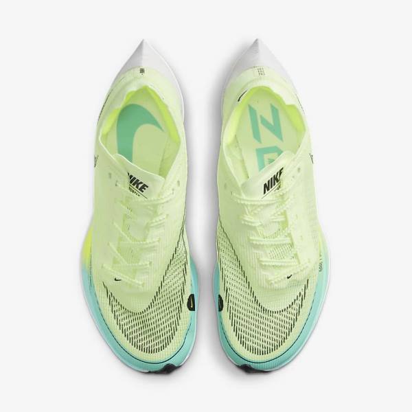 Nike ZoomX Vaporfly Next% 2 Straßen Rennfahrer Laufschuhe Damen Metal Gold | NK614GIL