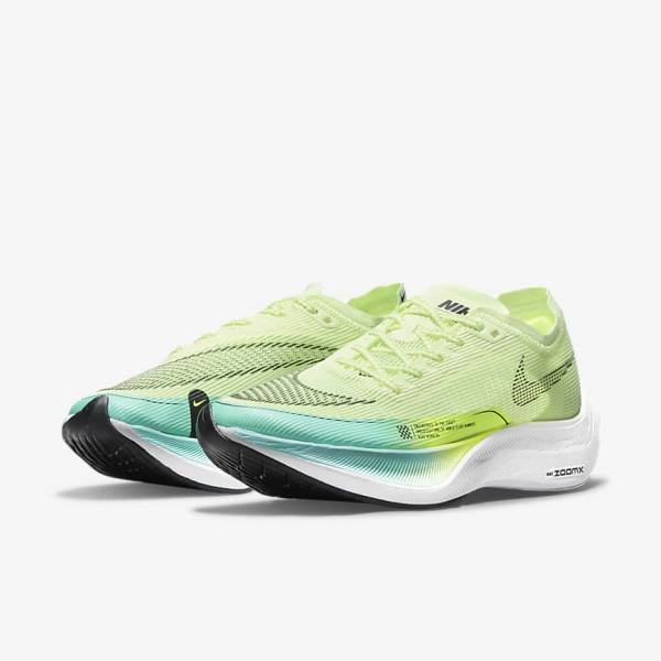 Nike ZoomX Vaporfly Next% 2 Straßen Rennfahrer Laufschuhe Damen Metal Gold | NK614GIL