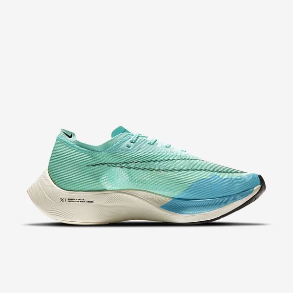 Nike ZoomX Vaporfly Next% 2 Straßen Rennfahrer Laufschuhe Herren Metal | NK823AMO