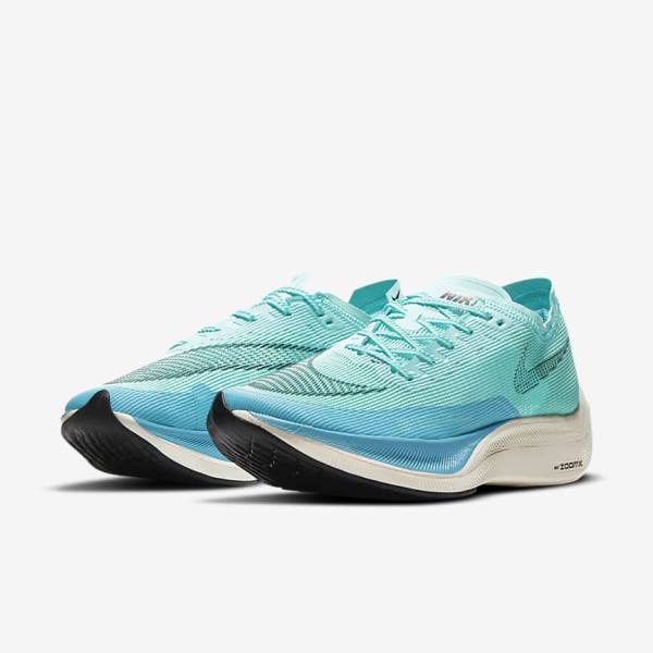 Nike ZoomX Vaporfly Next% 2 Straßen Rennfahrer Laufschuhe Herren Metal | NK823AMO