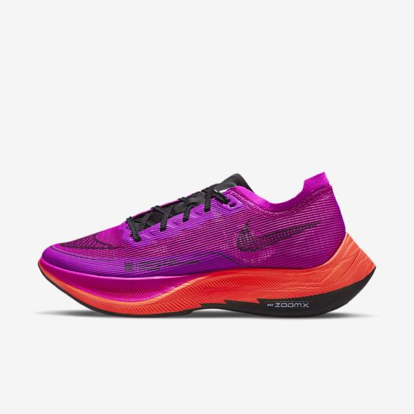 Nike ZoomX Vaporfly Next% 2 Straßen Rennfahrer Laufschuhe Damen Grün Blau Weiß Schwarz | NK914HBW