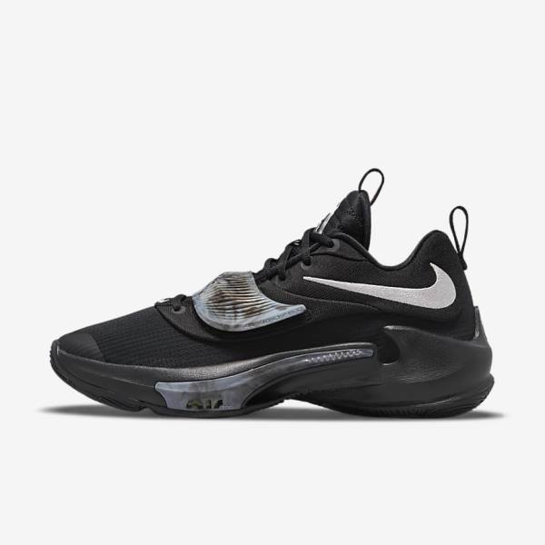 Nike Zoom Freak 3 Basketballschuhe Herren Metal | NK675YGL