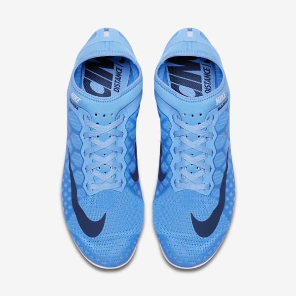 Nike Zoom Mamba 3 Unisex Distance Spike Laufschuhe Damen Blau Hellrot Blau | NK395ZHT