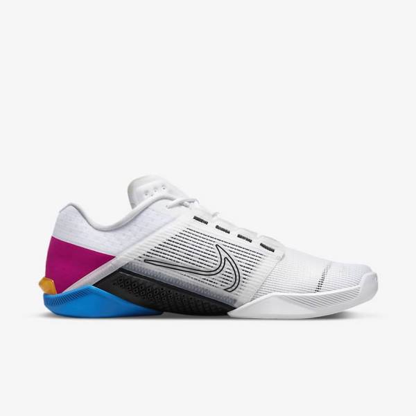 Nike Zoom Metcon Turbo 2 Sportschuhe Herren Weiß Blau Rosa Schwarz | NK463AWQ