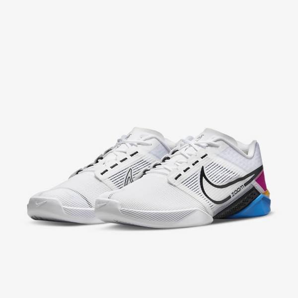 Nike Zoom Metcon Turbo 2 Sportschuhe Herren Weiß Blau Rosa Schwarz | NK463AWQ