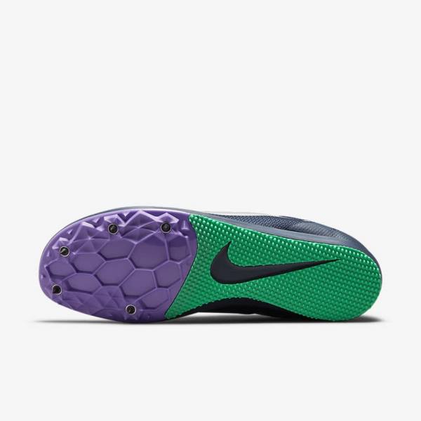 Nike Zoom Rival D 10 Athletics Distance Spikes Laufschuhe Damen Metal | NK079BMN