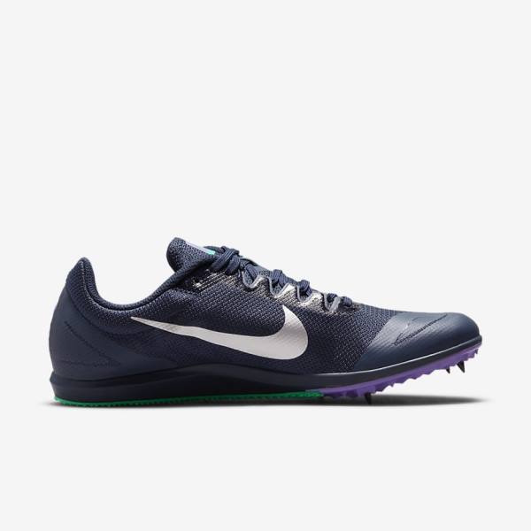 Nike Zoom Rival D 10 Athletics Distance Spikes Laufschuhe Damen Metal | NK079BMN