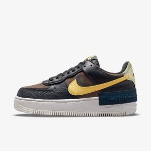 Nike Air Force 1 Shadow Sneakers Damen Gold | NK729RUH